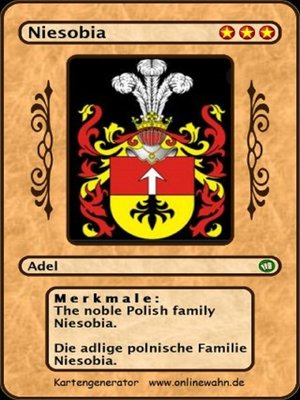cover image of The noble Polish family Niesobia. Die adlige polnische Familie Niesobia.